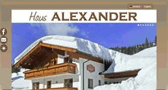 Desktop Screenshot of hausalexander.at